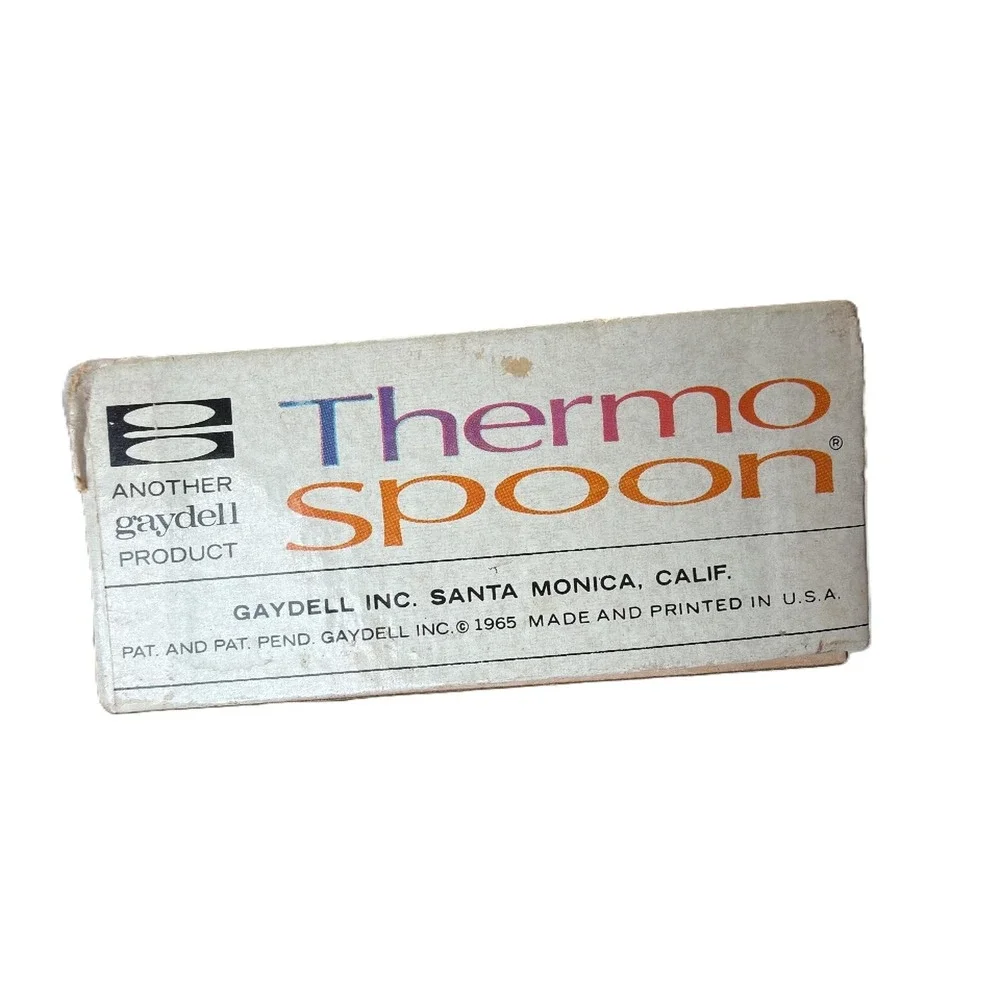 Gaydell Thermo Spoon MCM Orange NEW NOS 1965 Luigi Di Benedetto Model 305